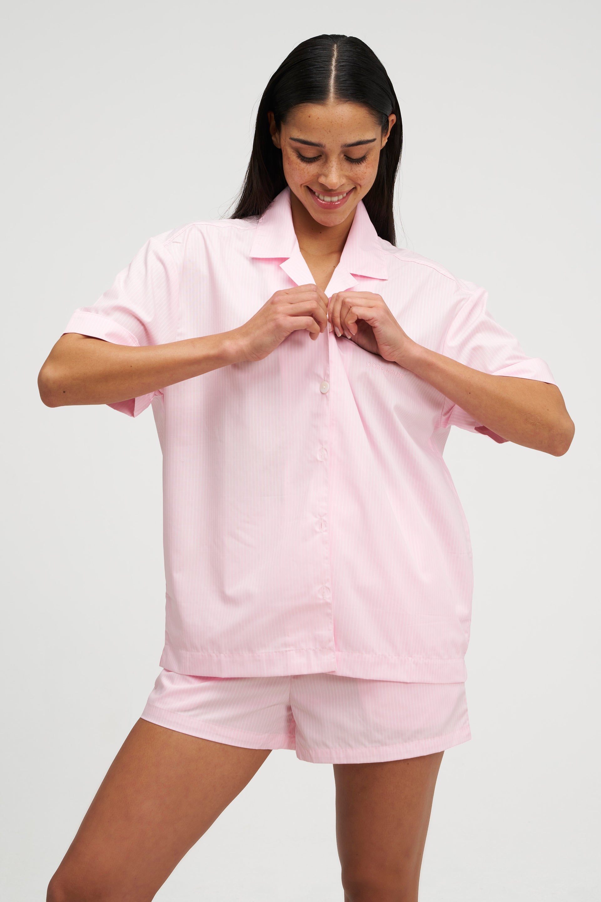 Rest & Home™ Ensemble pyjama court à rayures premium