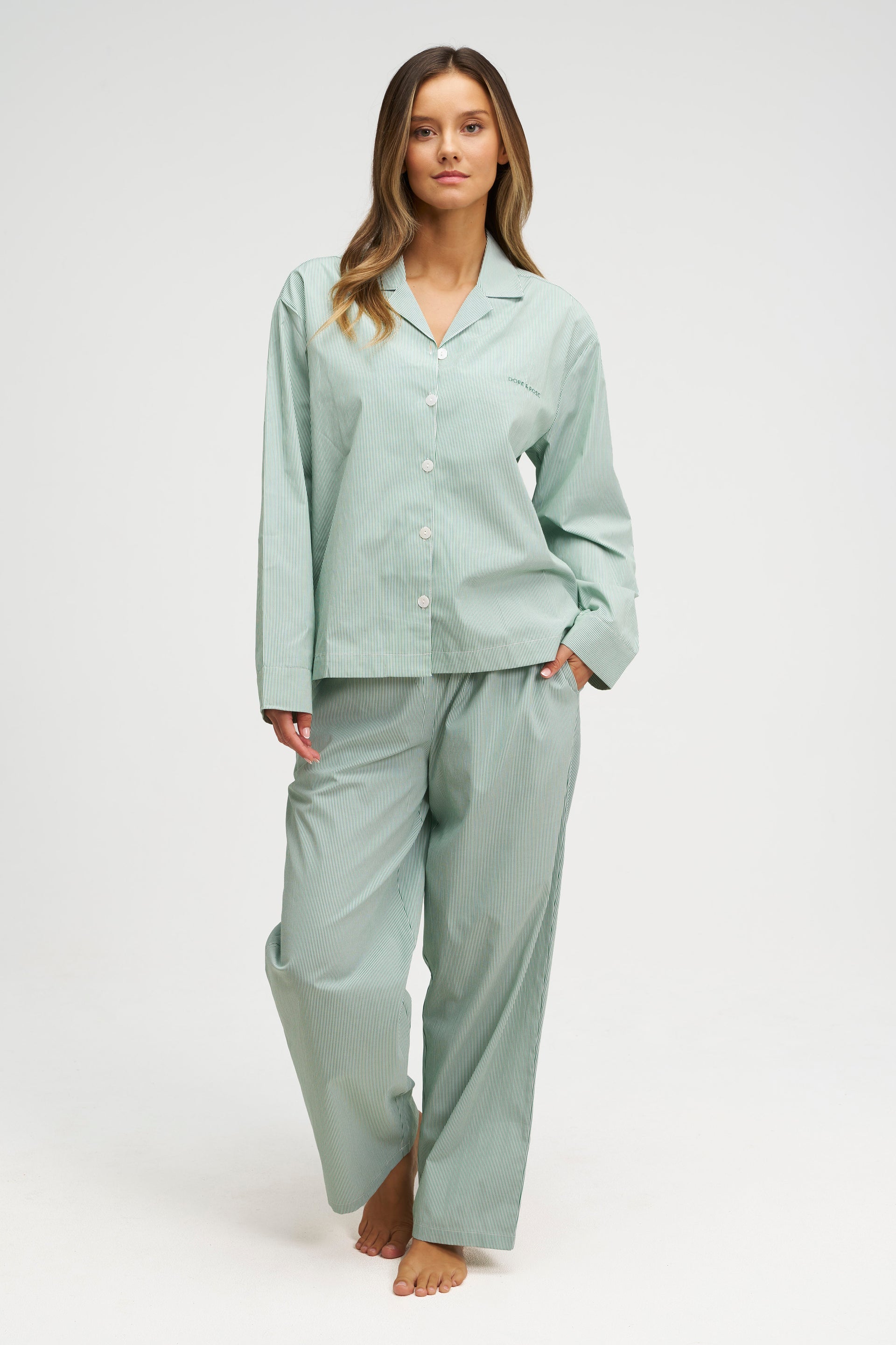 Rest & Home™ Ensemble pyjama long rayé premium